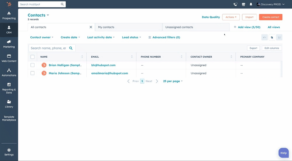 Vertical JTBD navigation